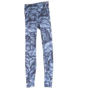 Lululemon Wunder Under Tight HR Nulux Jungle Alpine Blue White Leggings Size 4